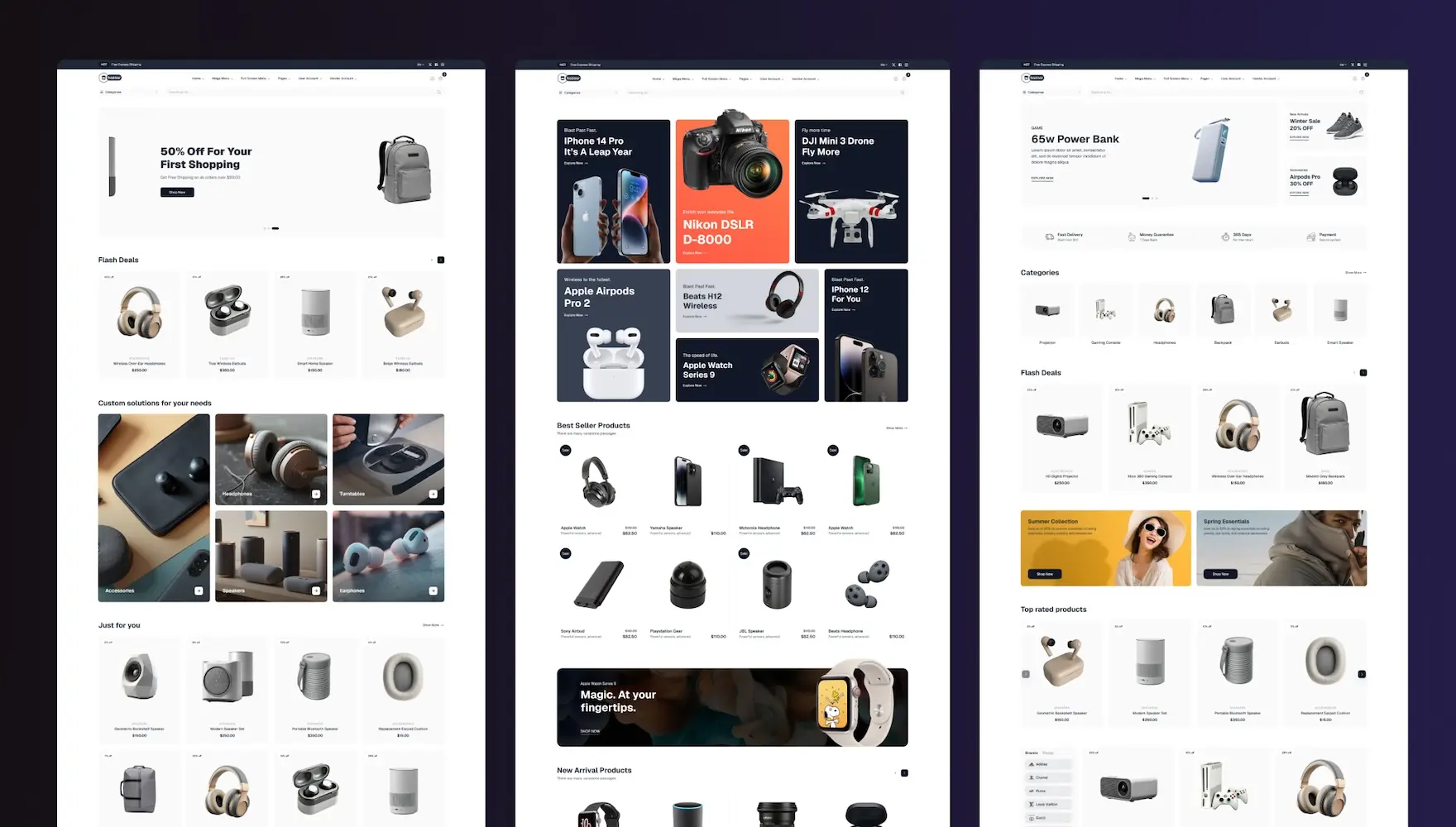 Bazaar Next.js eCommerce template demo